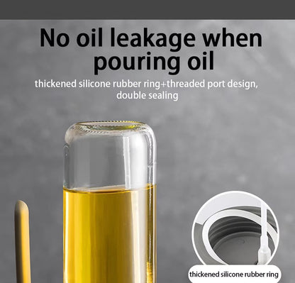 Glass Oil Sprayer 250ml with Fine Mist Pump and Ergonomic Handle