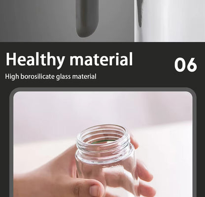 Glass Oil Sprayer 250ml with Fine Mist Pump and Ergonomic Handle